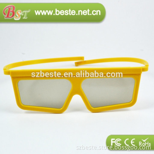 NEW Arrival! plastic 3d glasses circular polarized big cinema 3d glasses